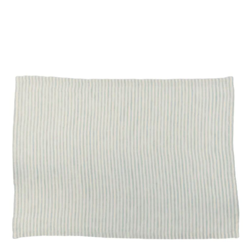 Linen Stripe Placemat - Sky Grey(Set of 6)