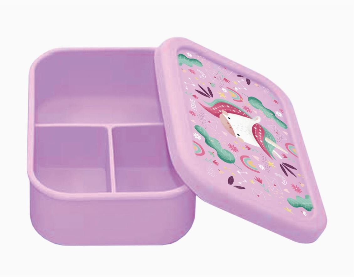 Silicone Lunch Box - Sparkly the Unicorn