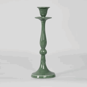 Sante Enamel Candle Stand - Green