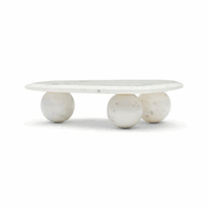 Gio Marble Platter - White