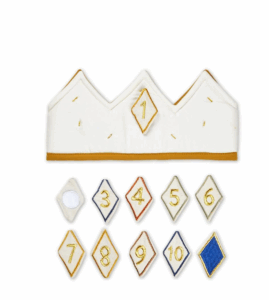 Birthday Crown with Numbers 1-10 - Natural