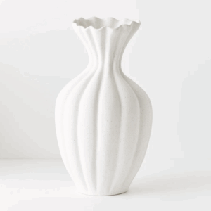 Basma Vase - White