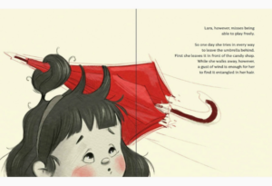 lara and the umbrella story book inside pages