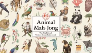 Animal mah jong game with illustrated safari tiles