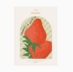 Thanks A Bunch Card – Le Petit Plaisir front cover with floral design