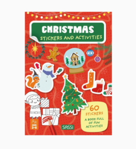 christmas activity book stickers and activities cover
