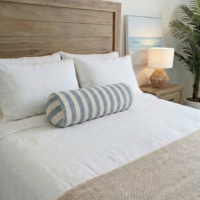 bolster cushion 60cm ocean blue