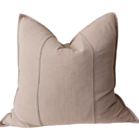 stonewashed cushion 55cm dark nude