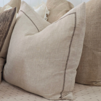 herringbone cushion 55cm natural