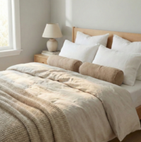 bolster cushion 60cm clay