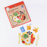kids magnet puzzle breakfast food magnets