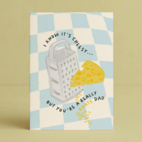 fathers day card dad with grate dad cheesy pun design