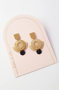 macadamia earrings buoy shape sculptural natural lightweight jewellery