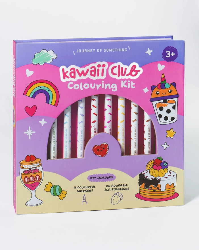 Kawaii Colouring Kit kawaii colouring kit box and contents