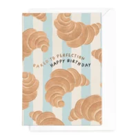 croissant birthday card with envelope