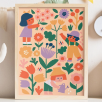 Kids Paint By Numbers - Flower Patch