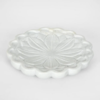 Lia Marble Flower Bowl (Medium) - White