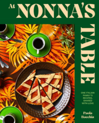 Italian cookbook At Nonna's Table cover featuring 60 authentic recipes