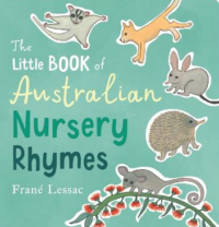 Australian nursery rhymes book cover for babies and toddlers
