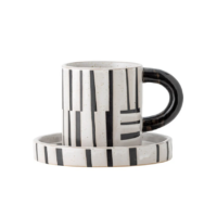 Frankie Cup with Saucer - Black