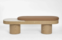 Arlo Bench Light Oak & Terrazzo