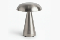 Portable Mushroom Table Lamp - Silver