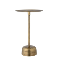 Brass side table Australia Maris sleek aluminium with warm brass finish