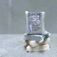 Lavender soap bar Australia French Savon wrapped in muslin handcrafted in France